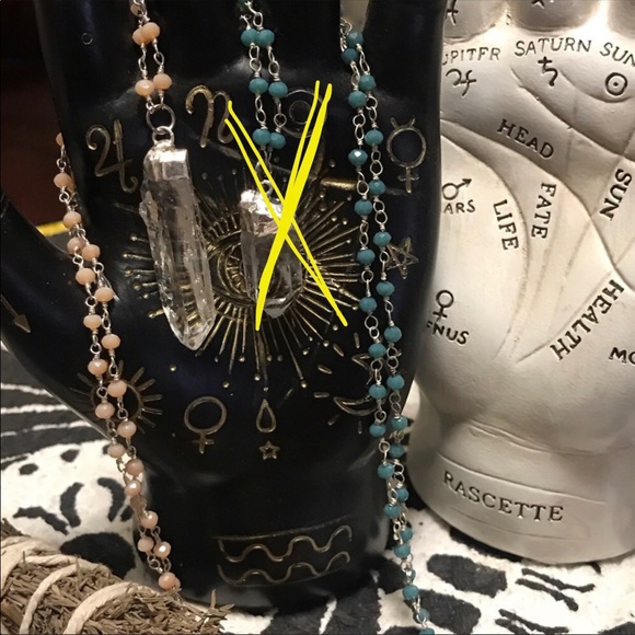 Clear Quartz beaded necklace - Picture 2 of 2